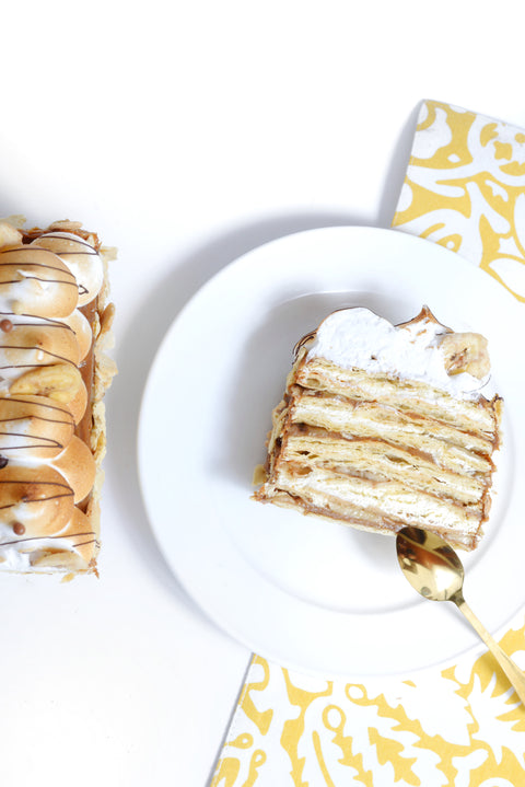 Torta Hojarasca Plátano